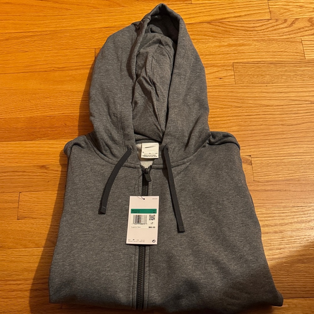Nike Women's Gray Zip-Up Hoodie